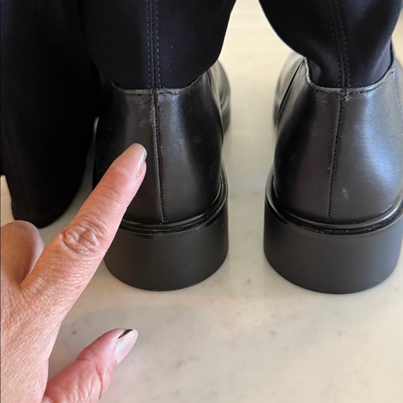 Stuart Weitzman 5050 Bold Black Over the Knee Boots - Picture 2 of 11